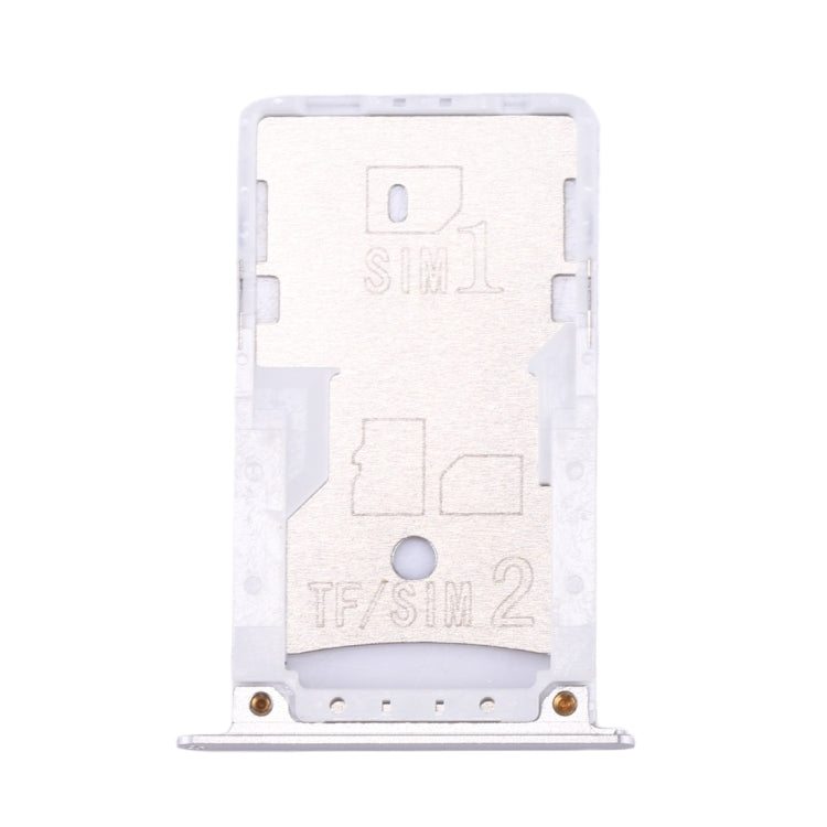 For Xiaomi Redmi Note 4 SIM & SIM / TF Card Tray(Silver)