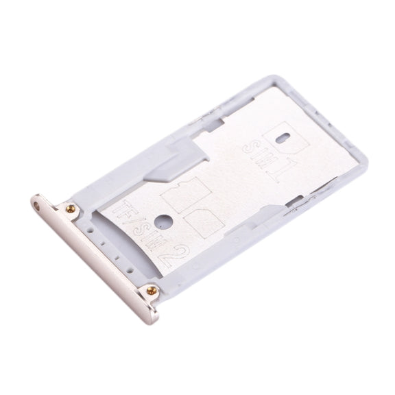 For Xiaomi Redmi Note 3 (Qualcomm Version) SIM & SIM / TF Card Tray(Gold)