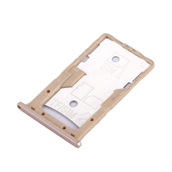 For Xiaomi Redmi 4A SIM & SIM / TF Card Tray(Gold)