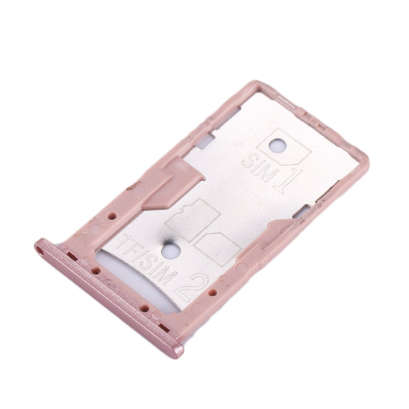 For Xiaomi Redmi 4A SIM & SIM / TF Card Tray(Rose Gold)