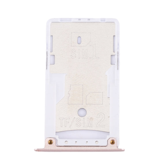 For Xiaomi Redmi 4X SIM & SIM / TF Card Tray(Gold)