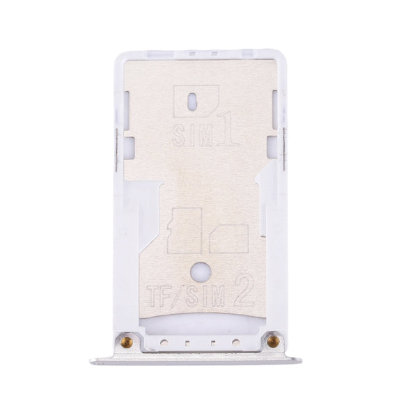 For Xiaomi Redmi 4X SIM & SIM / TF Card Tray(Silver)