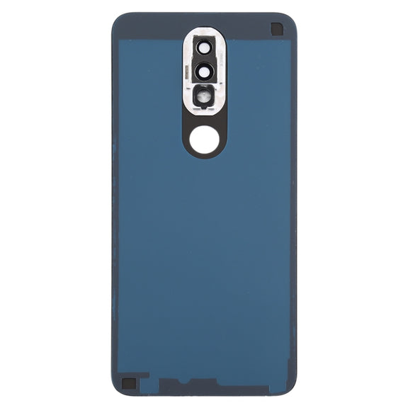 Battery Back Cover with Camera Lens for Nokia X6 (2018) / 6.1 Plus TA-1099 TA-1103(Black)