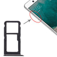 SIM Card Tray + SIM Card Tray / Micro SD Card Tray for Nokia 7 TA-1041 (Black) - Card Tray by PMc TechLife | Online Shopping South Africa | PMc TechLife | Buy Now Pay Later Mobicred