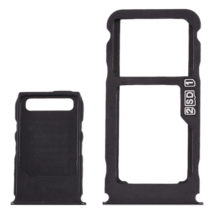 SIM Card Tray + SIM Card Tray + Micro SD Card Tray for Nokia 3.1 Plus (Blue)