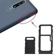 SIM Card Tray + SIM Card Tray + Micro SD Card Tray for Nokia 3.1 Plus (Blue)