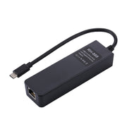 USB-C / Type-C to 3 USB 3.0 Ports HUB + RJ45 High Speed Gigabit Ethernet Adapter Multi-function LAN Adapter