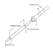 QUICKO TS100 Lead-free Electric Soldering Iron Tip, TS-BC2