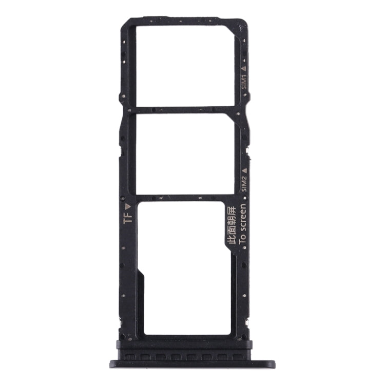 SIM Card Tray + SIM Card Tray + Micro SD Card Tray for Huawei Enjoy 10 / Honor Play 3 (Black)