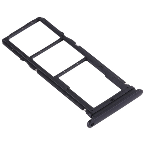 SIM Card Tray + SIM Card Tray + Micro SD Card Tray for Huawei Enjoy 10 / Honor Play 3 (Black)