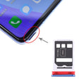 SIM Card Tray + SIM Card Tray for Honor V30 Pro / Honor V30(Blue) - Card Socket by PMc TechLife | Online Shopping South Africa | PMc TechLife | Buy Now Pay Later Mobicred