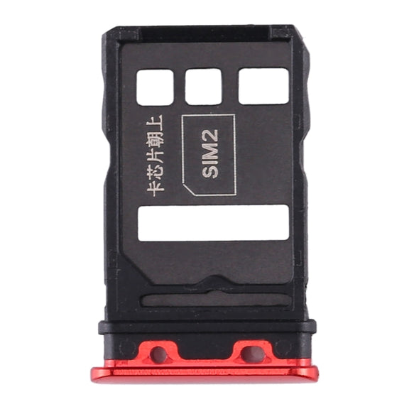 SIM Card Tray + SIM Card Tray for Honor V30 Pro / Honor V30(Red)