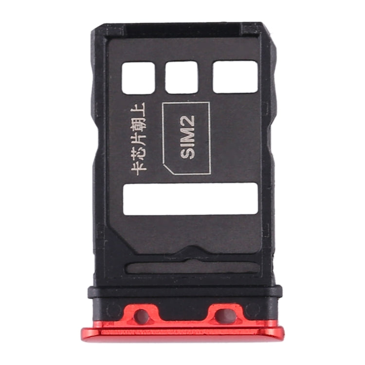 SIM Card Tray + SIM Card Tray for Honor V30 Pro / Honor V30(Red)