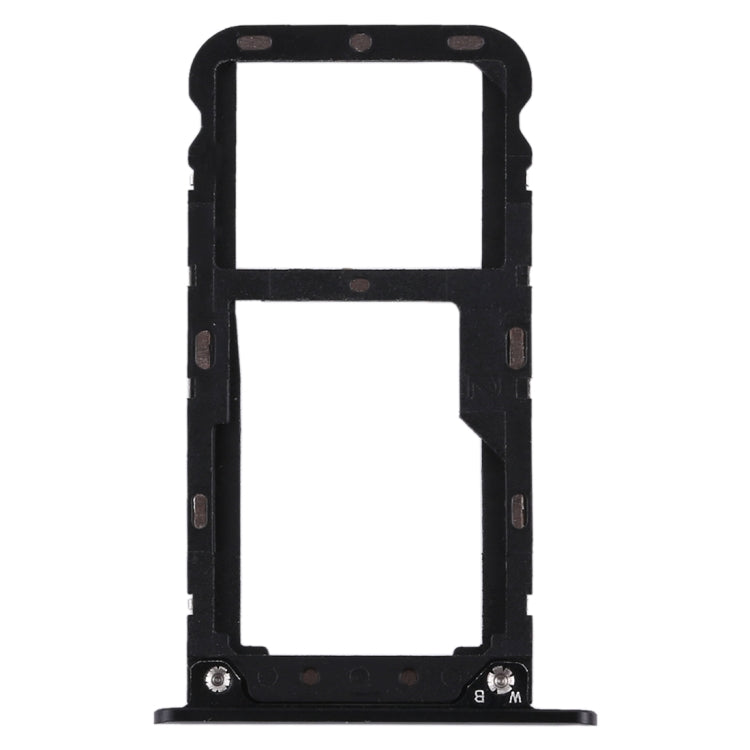 2 SIM Card Tray / Micro SD Card Tray for Xiaomi Redmi 5 Plus(Black)
