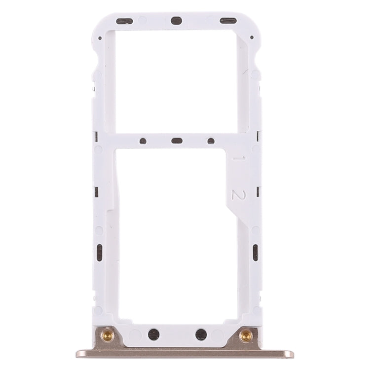 2 SIM Card Tray / Micro SD Card Tray for Xiaomi Redmi 5 Plus(Gold)