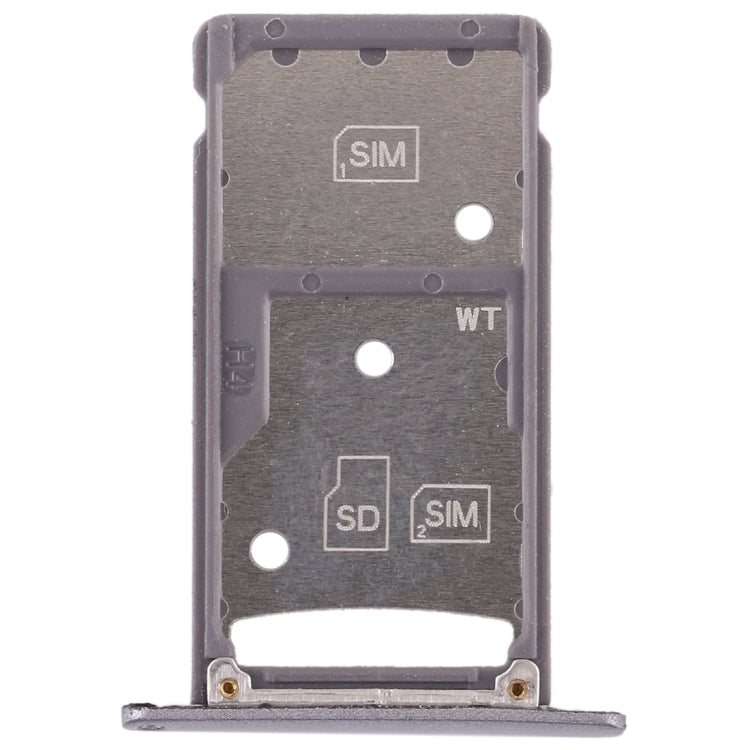 2 SIM Card Tray / Micro SD Card Tray for Huawei Enjoy 6 / AL00(Grey)