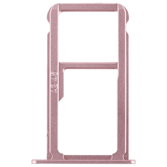 SIM Card Tray + SIM Card Tray / Micro SD Card for Huawei G9 Plus (Pink)