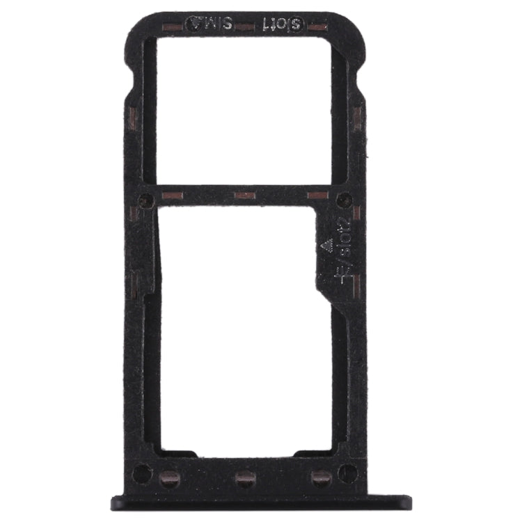 SIM Card Tray + SIM Card Tray / Micro SD Card for Huawei Enjoy 7 (Black)