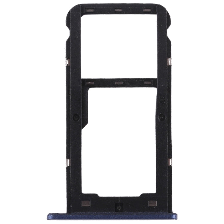 SIM Card Tray + SIM Card Tray / Micro SD Card for Huawei Enjoy 7 (Blue)