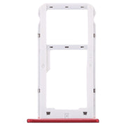 SIM Card Tray + SIM Card Tray / Micro SD Card for Huawei Enjoy 7 (Red)