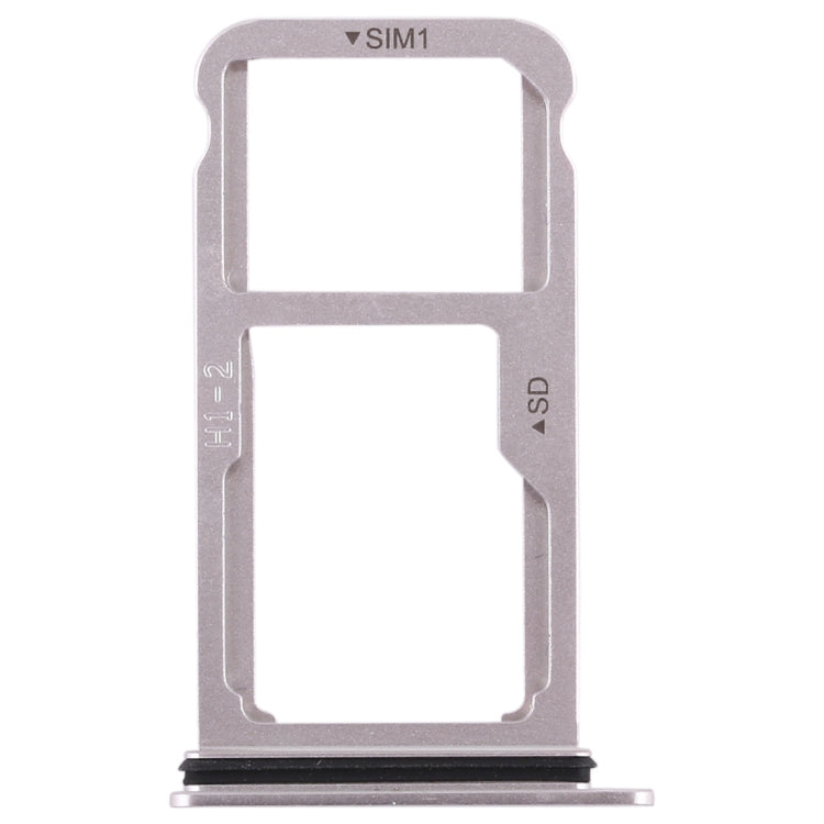 SIM Card Tray + SIM Card Tray / Micro SD Card for Huawei Mate 10 (Silver)