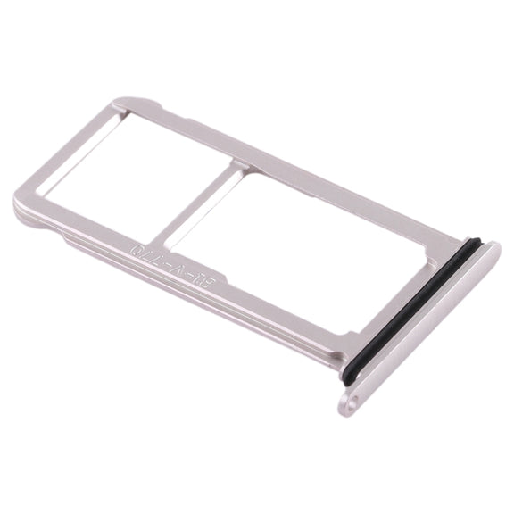 SIM Card Tray + SIM Card Tray / Micro SD Card for Huawei Mate 10 (Silver)