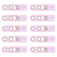 For Vivo S1 / V15 10pcs Back Camera Lens (Pink) - Camera Parts by PMc TechLife | Online Shopping South Africa | PMc TechLife | Buy Now Pay Later Mobicred