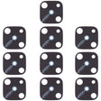 For Vivo Y9s 10pcs Back Camera Lens (Black) - Camera Parts by PMc TechLife | Online Shopping South Africa | PMc TechLife | Buy Now Pay Later Mobicred