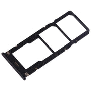 SIM Card Tray + SIM Card Tray + Micro SD Card Tray for Xiaomi Mi Play(Black)