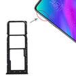For OPPO Realme 3 SIM Card Tray + SIM Card Tray + Micro SD Card Tray (Black) - Card Tray by PMc TechLife | Online Shopping South Africa | PMc TechLife | Buy Now Pay Later Mobicred