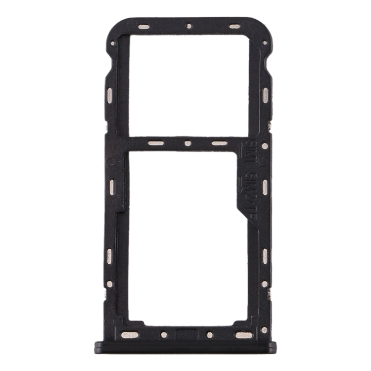 For Meizu M6T SIM Card Tray + SIM / Micro SD Card Tray (Black)