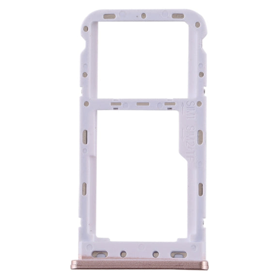 For Meizu M6T SIM Card Tray + SIM / Micro SD Card Tray (Pink)