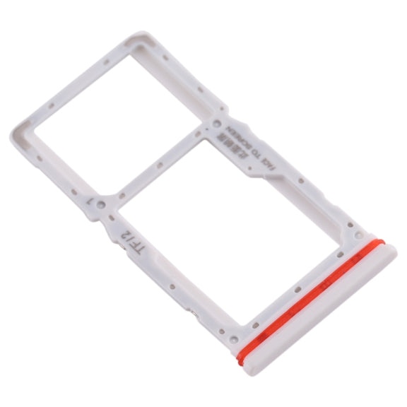 SIM Card Tray + SIM / Micro SD Card Tray for Xiaomi Redmi K30 4G(White)
