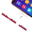 For OPPO R11s Side Keys(Red) - Home key & Side Key by PMc TechLife | Online Shopping South Africa | PMc TechLife | Buy Now Pay Later Mobicred