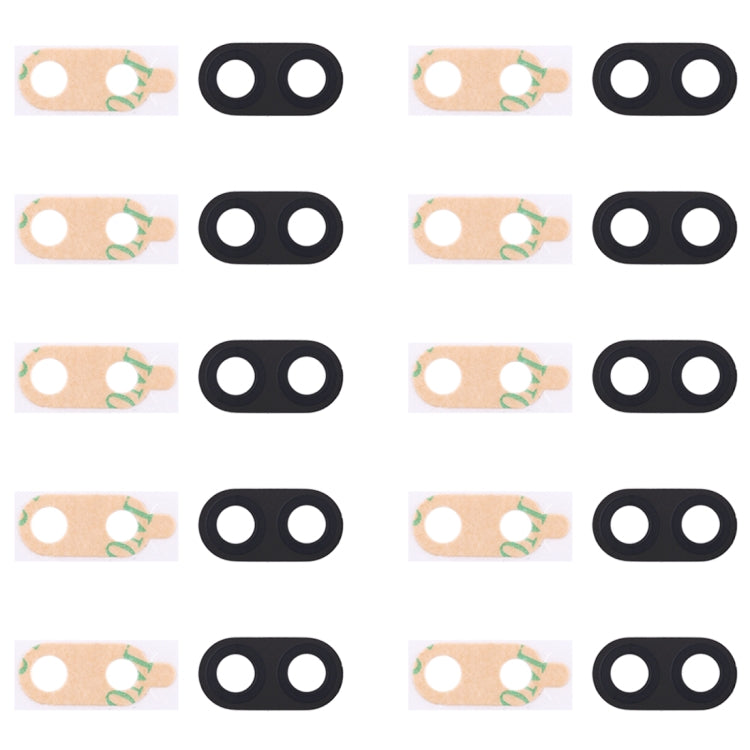 For Galaxy C8 / C710 10pcs Back Camera Lens Cover with Sticker (Black)