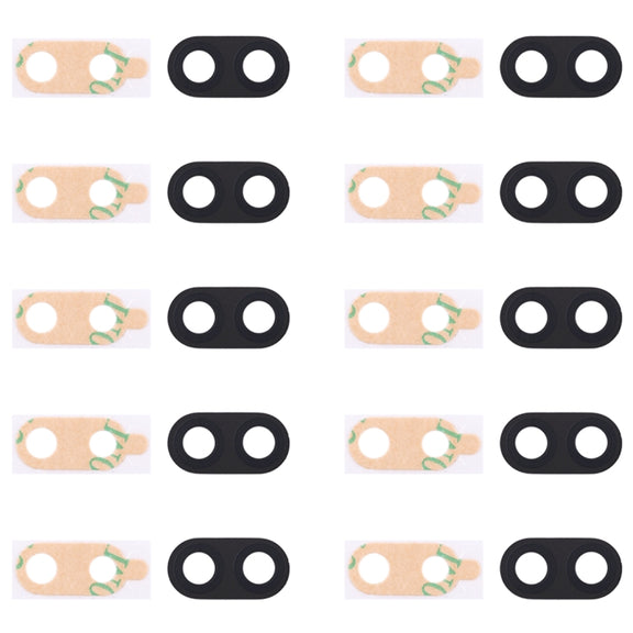 For Galaxy C8 / C710 10pcs Back Camera Lens Cover with Sticker (Black)