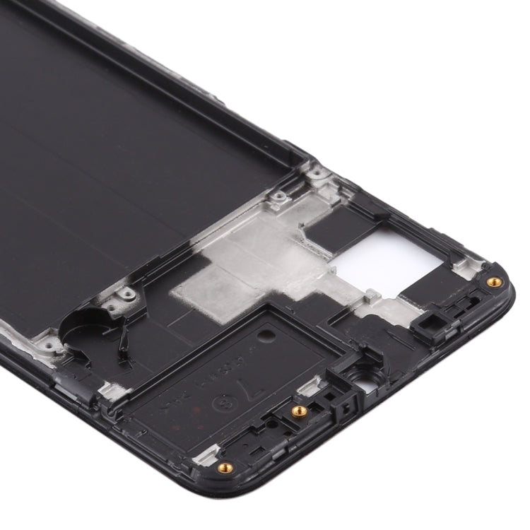 For Samsung Galaxy A70s  Front Housing LCD Frame Bezel Plate (Black)