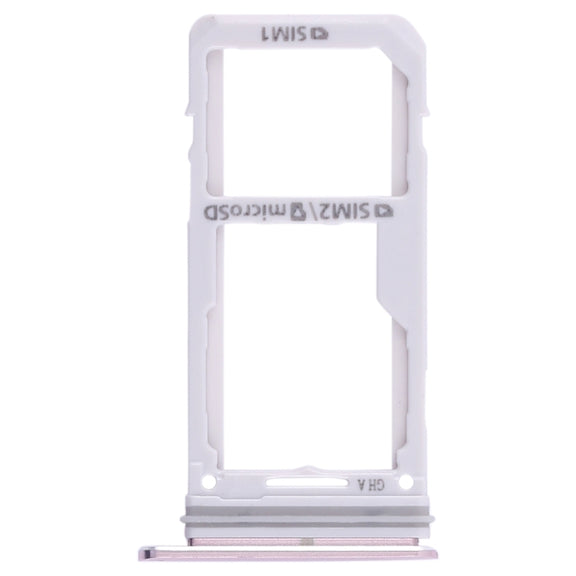 For Galaxy S8 / S8+ 2 SIM Card Tray / Micro SD Card Tray (Pink)