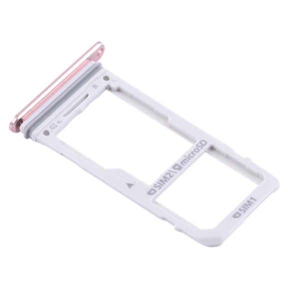 For Galaxy Note 8 2 SIM Card Tray / Micro SD Card Tray (Pink)