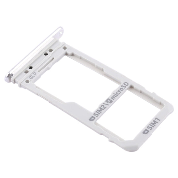 For Galaxy Note 8 2 SIM Card Tray / Micro SD Card Tray (Silver)