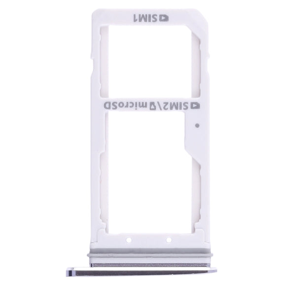 For Galaxy S7 2 SIM Card Tray / Micro SD Card Tray (Black)