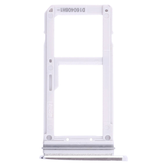 For Galaxy S7 2 SIM Card Tray / Micro SD Card Tray (White)