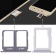 For Galaxy A9100 / A9 (2016) 2 SIM Card Tray + Micro SD Card Tray (Black) - free shipping - PMc TechLife - Order now!