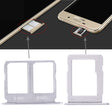 For Galaxy A9100 / A9 (2016) 2 SIM Card Tray + Micro SD Card Tray (White) - free shipping - PMc TechLife - Order now!