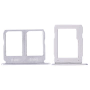 For Galaxy A9100 / A9 (2016) 2 SIM Card Tray + Micro SD Card Tray (White)