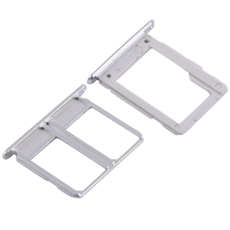 For Galaxy A9100 / A9 (2016) 2 SIM Card Tray + Micro SD Card Tray (White)