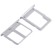 For Galaxy A9100 / A9 (2016) 2 SIM Card Tray + Micro SD Card Tray (White)