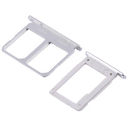 For Galaxy A9100 / A9 (2016) 2 SIM Card Tray + Micro SD Card Tray (White)