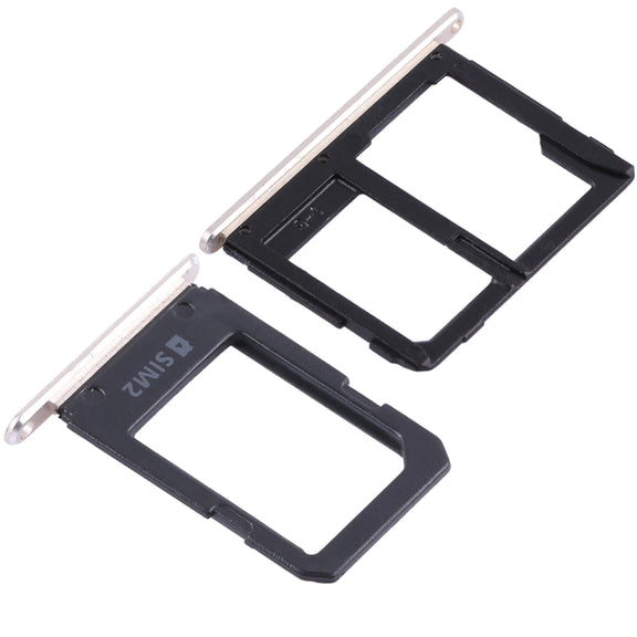 For Galaxy A5108 / A7108 2 SIM Card Tray + Micro SD Card Tray (Gold)