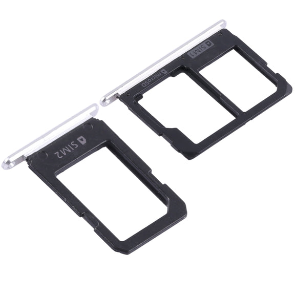 For Galaxy A5108 / A7108 2 SIM Card Tray + Micro SD Card Tray (White)